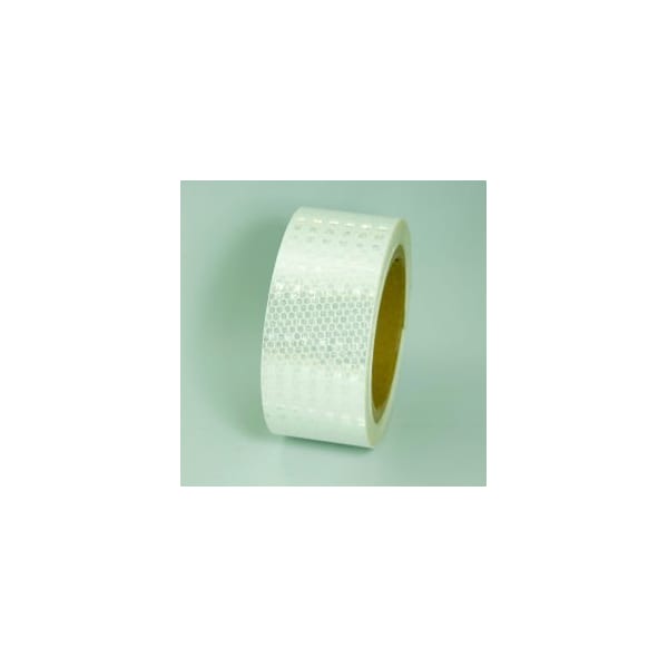 Top Tape And Label Super Brite Reflective Tape, White, 2"W x 30'L Roll, HRT230WH HRT230WH - main